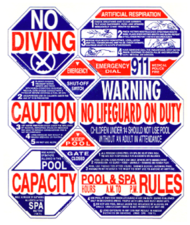 Pool and Spa Safety Sign