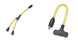 samples of multi-receptacle cord adapters