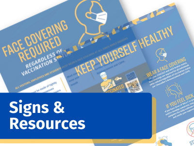 signs and resources button