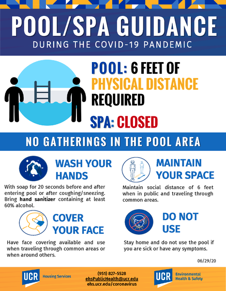 COVID-19 Pool and Spa Poster