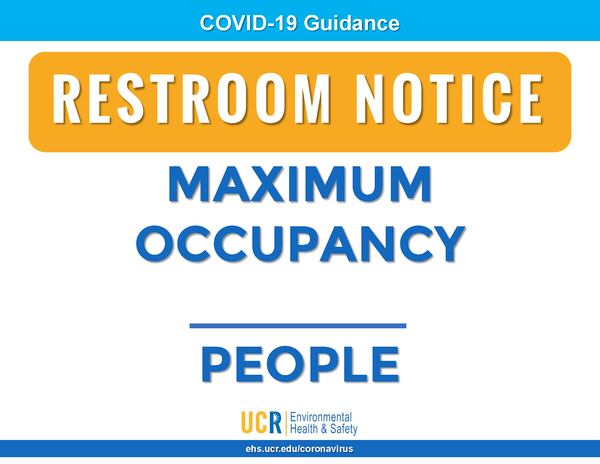 COVID-19 Sign Restroom Notice