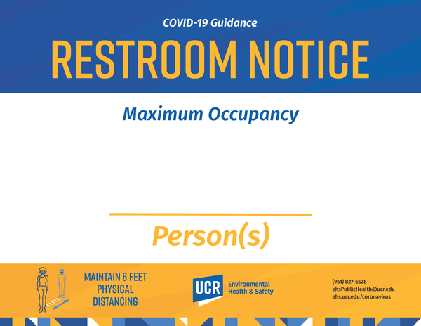 COVID-19 Restroom Notice