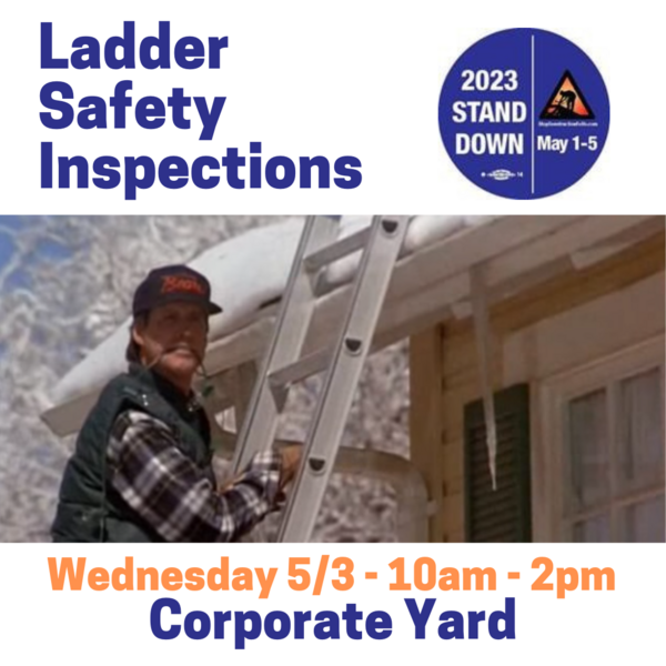 Ladder inspection event flyer