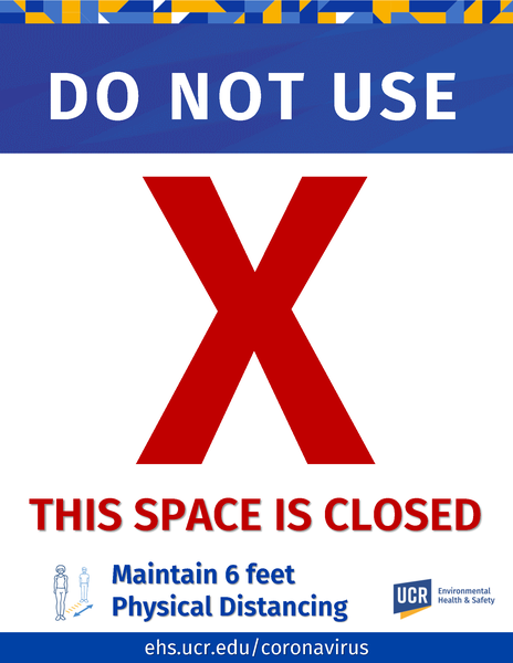 COVID-19 Sign: This Space is Closed