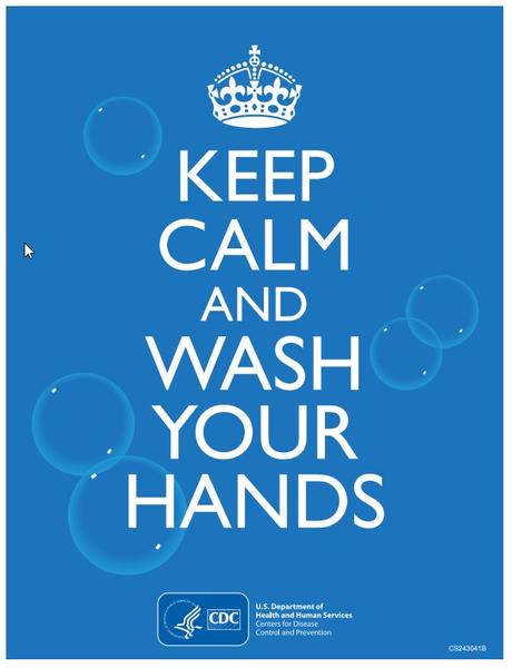 Keep Calm and Wash Your Hands Poster