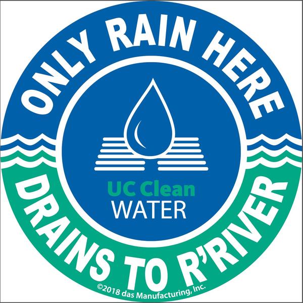 Only rain here Stormwater drain marker