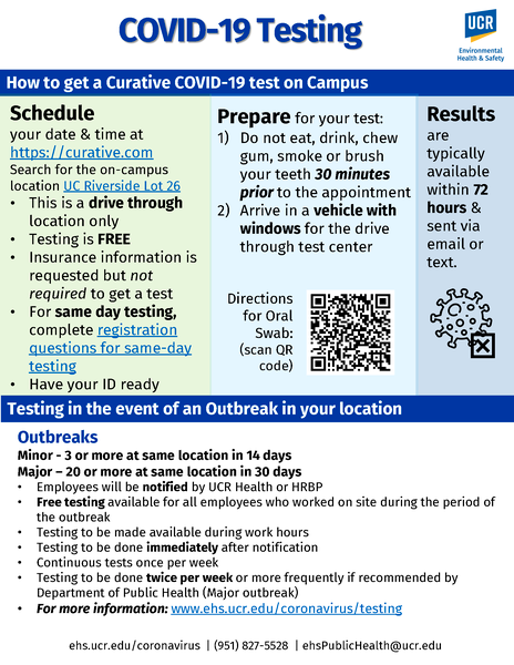 How to get a COVID-19 test on campus