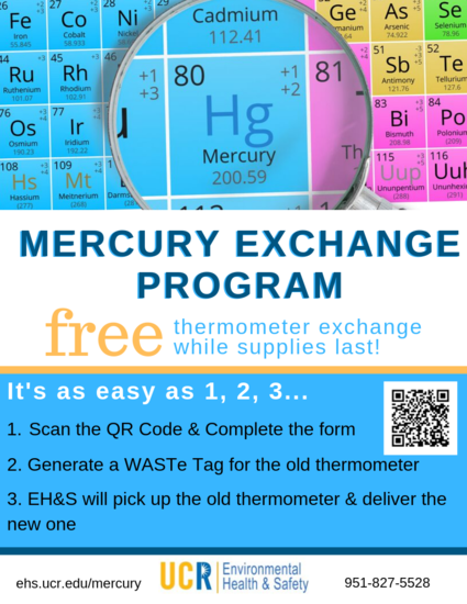 Mercury Thermometer Exchange Program Flyer