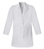 traditional white lab coat